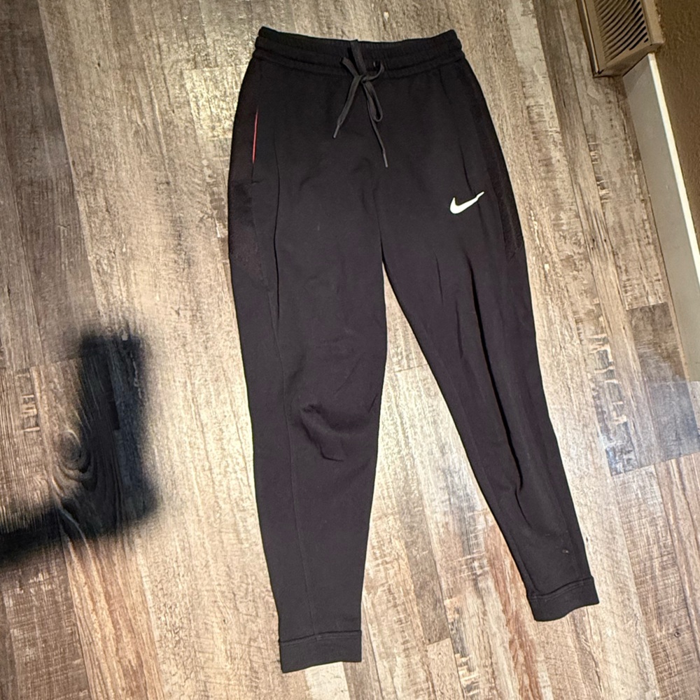 Nike Black Sweatpants with White Logo